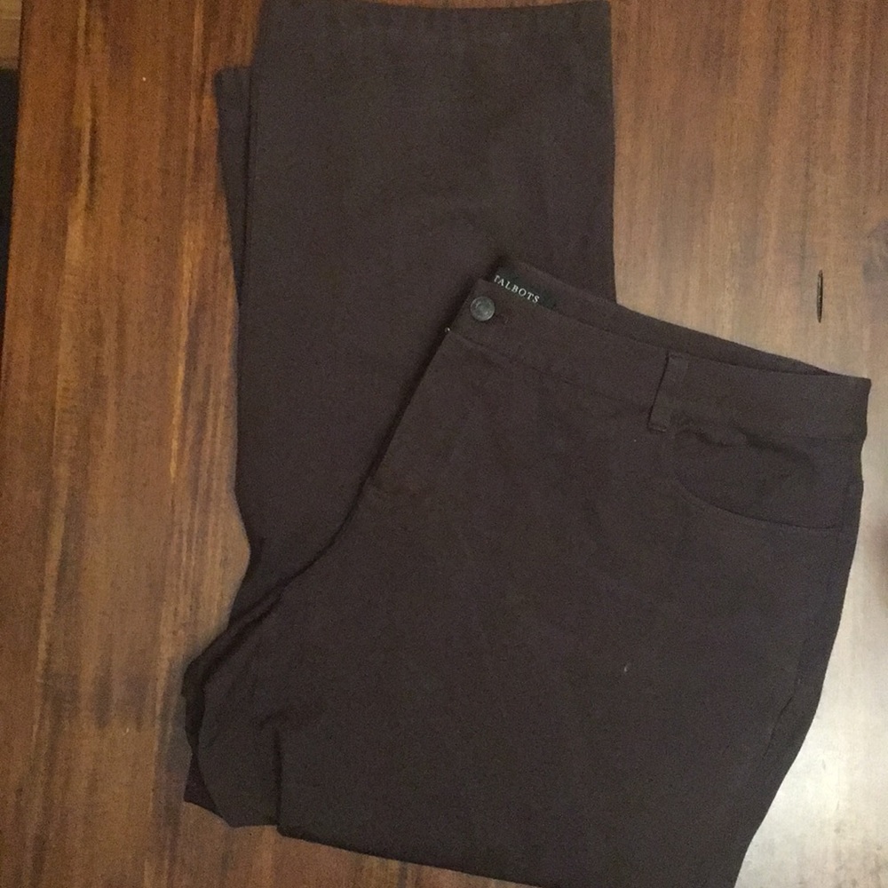 Talbots Woman Brown Pants Size 20W
